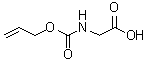N-(烯丙氧羰基)甘氨酸分子结构 (CAS 90711-56-1)
