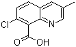 7-氯-3-甲基-8-喹啉羧酸分子结构 (CAS 90717-03-6)