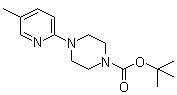 structure of CAS# 907208-89-3, 4-(5-Methylpyridin-2-yl)piperazine-1-carboxylic acid tert-butyl ester