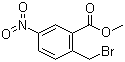 2-溴甲基-5-硝基苯甲酸甲酯分子结构 (CAS 90725-68-1)