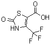 CAS # 90745-58-7, 2,3-Dihydro-2-oxo-4-(trifluoromethyl)-5-thiazolecarboxylic acid, 2,3-Dihydro-2-oxo-4-(trifluoromethyl)thiazole-5-carboxylic acid