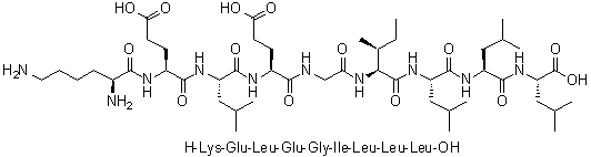 CAS # 907625-71-2, L-Lysyl-L-alpha-glutamyl-L-leucyl-L-alpha-glutamylglycyl-L-isoleucyl-L-leucyl-L-leucyl-L-leucine