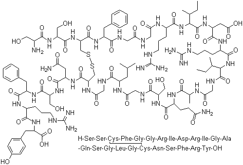 CAS # 90817-13-3, Rat atriopeptin III, Rat atriopeptin(103-126), Rat atriopeptin-24, Atrial natriuretic peptide-24 (rat)