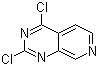 2,4-二氯吡啶并[3,4-d]嘧啶分子结构 (CAS 908240-50-6)