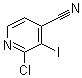 2-氯-3-碘-4-吡啶甲腈分子结构 (CAS 908279-56-1)