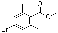 structure of CAS# 90841-46-6, 4-Bromo-2,6-dimethylbenzoic acid methyl ester