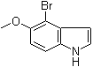 structure of CAS# 90858-86-9, 4-Bromo-5-methoxyindole