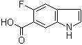 structure of CAS# 908600-74-8, 5-氟-1H-吲哚-6-羧酸