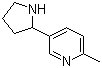 CAS # 90872-72-3, 2-Methyl-5-(2-pyrrolidinyl)pyridine, 5-(2-Pyrrolidinyl)-2-picoline