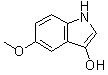 5-甲氧基-1H-吲哚-3-醇分子结构 (CAS 909031-92-1)