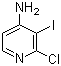 2-氯-3-碘-4-吡啶胺分子结构 (CAS 909036-46-0)