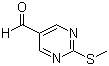2-甲硫基嘧啶-5-甲醛分子结构 (CAS 90905-31-0)