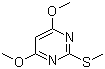 2-巯基-4,6-二甲氧基嘧啶分子结构 (CAS 90905-46-7)