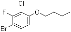 1-溴-4-丁氧基-3-氯-2-氟苯分子结构 (CAS 909122-20-9)