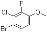 4-溴-3-氯-2-氟苯甲醚分子结构 (CAS 909122-27-6)