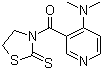[4-(二甲基氨基)-3-吡啶基](2-硫酮-3-噻唑烷基)甲酮分子结构 (CAS 909295-68-7)