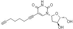 2'-脱氧-5-(1,7-辛二炔-1-基)尿苷分子结构 (CAS 909398-18-1)