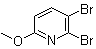 structure of CAS# 909720-21-4, 2,3-二溴-6-甲氧基吡啶