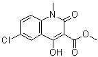 6-氯-1,2-二氢-4-羟基-1-甲基-2-氧代-3-喹啉羧酸甲酯分子结构 (CAS 909911-74-6)