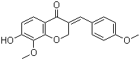 CAS 登录号：90996-27-3, 8-Methoxybonducellin, (E)-7-羟基-8-甲氧基-3-(4-甲氧基苯亚甲基)色满-4-酮