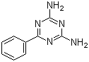 structure of CAS# 91-76-9, 2,4-二氨基-6-苯基-1,3,5-三嗪