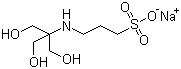 structure of CAS# 91000-53-2, 3-[N-[三(羟甲基)甲基]氨基]丙磺酸钠