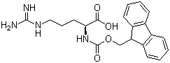 Fmoc-L-精氨酸分子结构 (CAS 91000-69-0)
