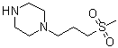 structure of CAS# 910572-80-4, 1-[3-(Methylsulfonyl)propyl]piperazine