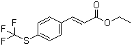 CAS # 910654-43-2, 3-[4-[(Trifluoromethyl)thio]phenyl]-2-propenoic acid ethyl ester