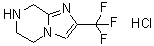 structure of CAS# 911064-58-9, 2-Trifluoromethyl-5,6,7,8-tetrahydro-imidazo[1,2-a]pyrazine hydrochloride