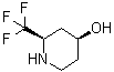 rel-(2R,4S)-2-(三氟甲基)-4-哌啶醇分子结构 (CAS 911298-14-1)