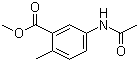 structure of CAS# 91133-72-1, 5-乙酰氨基-2-甲基苯甲酸甲酯