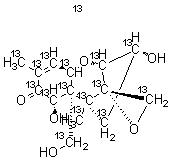 CAS # 911392-36-4, (3alpha,7alpha)-12,13-Epoxy-3,7,15-trihydroxy-trichothec-9-en-8-one-<sup>13</sup>C<sub>15</sub>