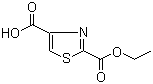 2,4-噻唑二羧酸 2-乙酯分子结构 (CAS 911466-96-1)
