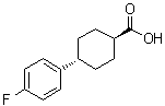 CAS 登录号：91161-90-9, 反式-4-(4-氟苯基)环己烷羧酸