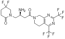 吉格列汀分子结构 (CAS 911637-19-9)