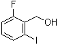 2-氟-6-碘苄醇分子结构 (CAS 911825-94-0)