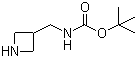 3-Boc-氨甲基氮杂环丁烷分子结构 (CAS 91188-15-7)