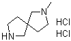 2-甲基-2,7-二氮杂螺[4.4]壬烷二盐酸盐分子结构 (CAS 91188-26-0)