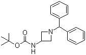 structure of CAS# 91189-18-3, 1-二苯甲基氮杂环丁烷-3-氨基甲酸叔丁酯