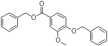 4-(苄氧基)-3-甲氧基苯甲酸苄酯分子结构 (CAS 91203-74-6)