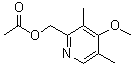 CAS # 91219-90-8, 4-Methoxy-3,5-dimethyl-2-pyridinemethanol acetate (ester)