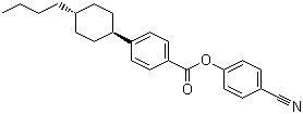 structure of CAS# 91225-21-7, 4-Cyanophenyl trans-4-(4-butylcyclohexyl)benzoate