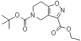 6,7-二氢异恶唑并[4,5-c]吡啶-3,5(4H)-二甲酸 5-叔丁基 3-乙基酯分子结构 (CAS 912265-92-0)