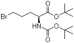 5-溴-N-叔丁氧羰基-L-正缬氨酸叔丁酯分子结构 (CAS 91229-86-6)