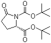 structure of CAS# 91229-91-3, (S)-N-叔丁氧羰基-2-吡咯烷酮-5-甲酸叔丁酯