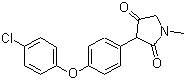 3-[4-(4-氯苯氧基)苯基]-1-甲基-2,4-吡咯烷二酮分子结构 (CAS 912356-07-1)