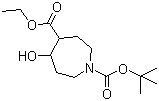 CAS # 912444-87-2, Hexahydro-5-hydroxy-1H-azepine-1,4-dicarboxylic acid 1-(tert-butyl) 4-ethyl ester