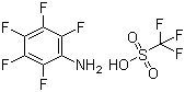 五氟苯胺三氟甲烷磺酸盐分子结构 (CAS 912823-79-1)