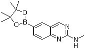 structure of CAS# 913067-91-1, 2-Methylaminoquinazoline-6-boronic acid pinacol ester